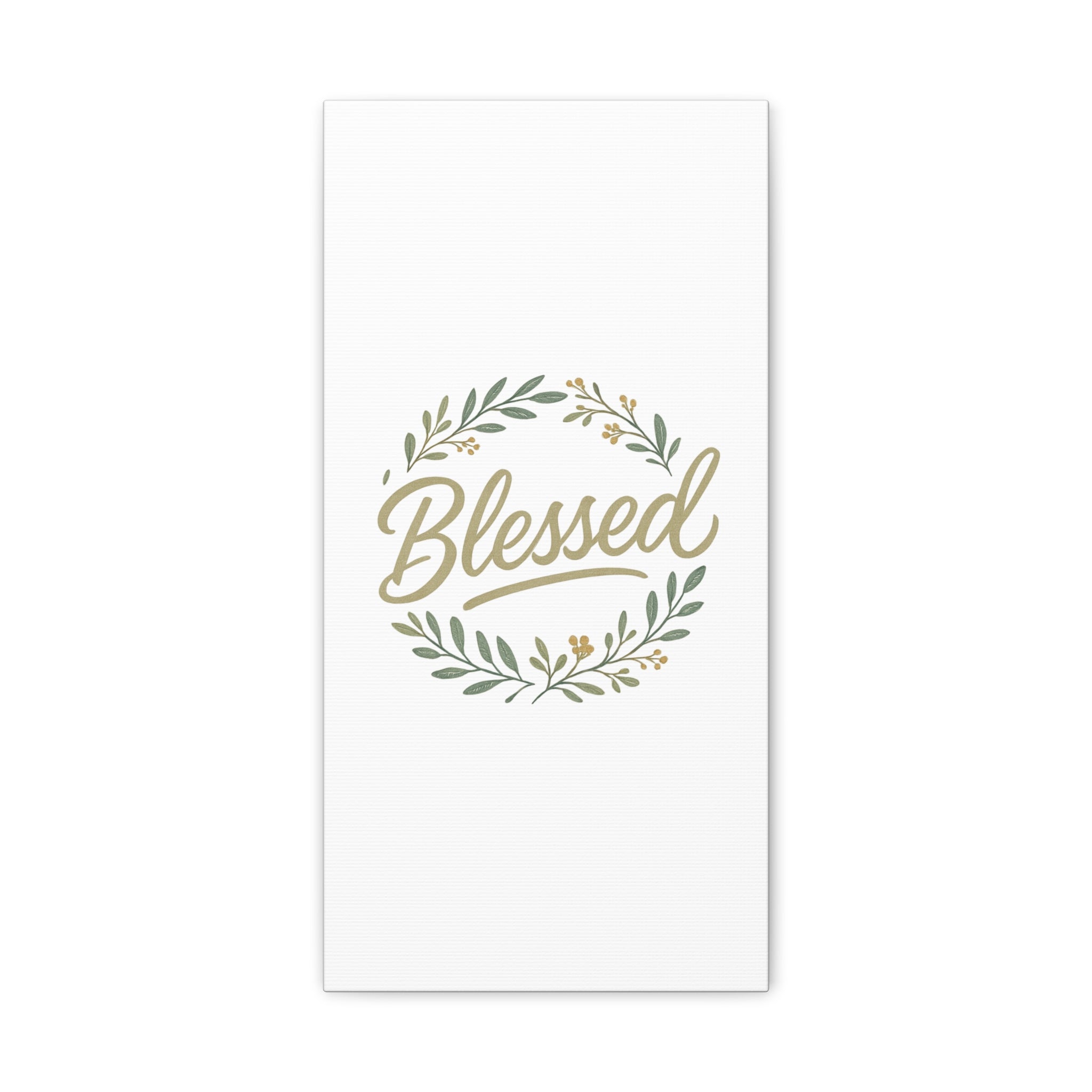 Blessed Wreath Matte Canvas Wall Art (Stretched 1.25")
