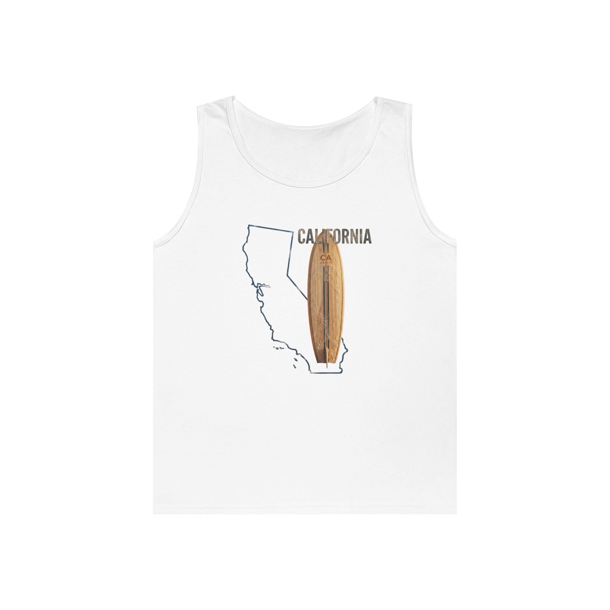 California Men's Coastal Cotton Tank Top – Lightweight, Breathable, Classic Fit Summer Essential