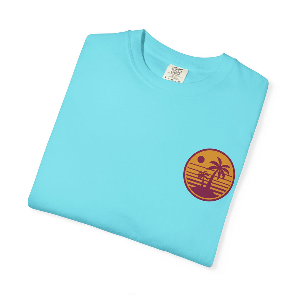 Sunset Palm Tree Unisex T-Shirt | Soft Beach Vibes | Perfect for Summer, Vacations, Gifts, Beach Days, Relaxation