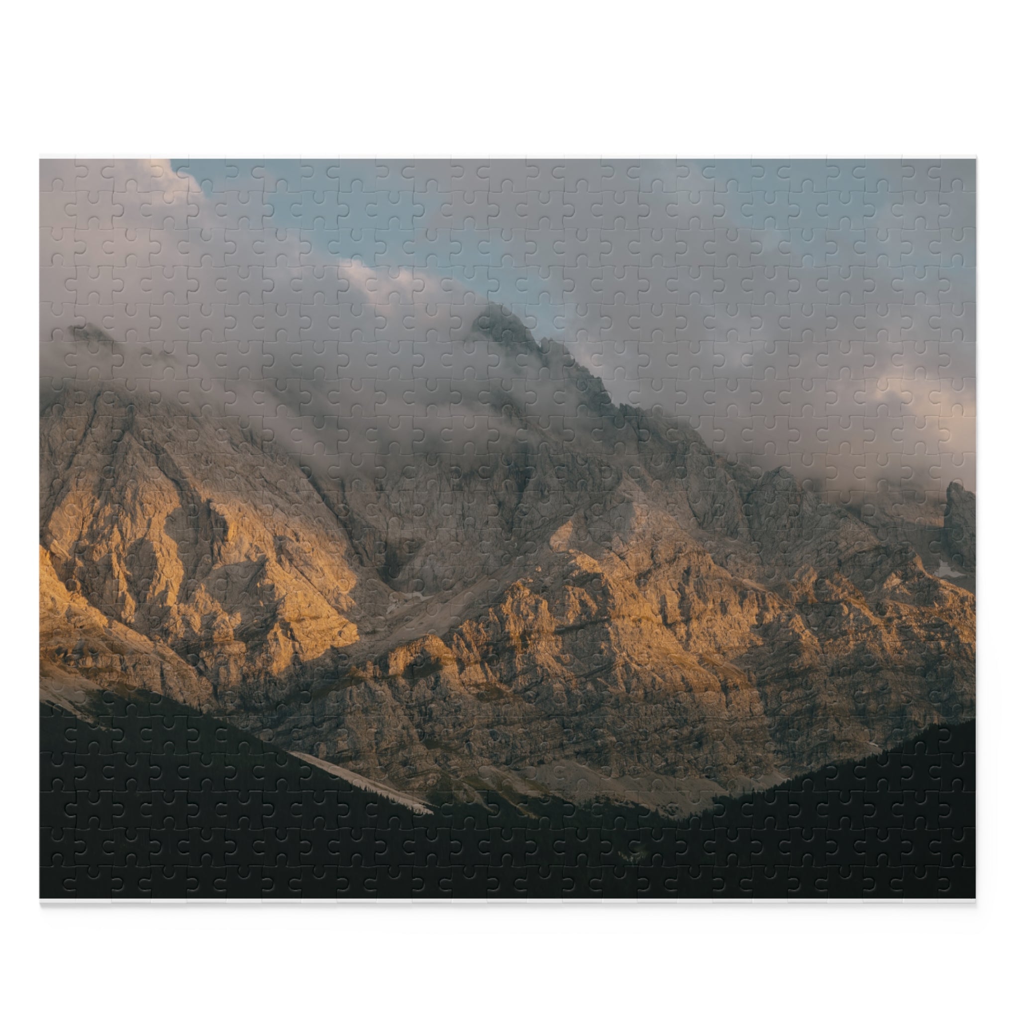 Mountain Sunrise Scenic Puzzle — 500/252/120 Piece Landscape Jigsaw