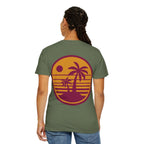 Sunset Palm Tree Unisex T-Shirt | Soft Beach Vibes | Perfect for Summer, Vacations, Gifts, Beach Days, Relaxation