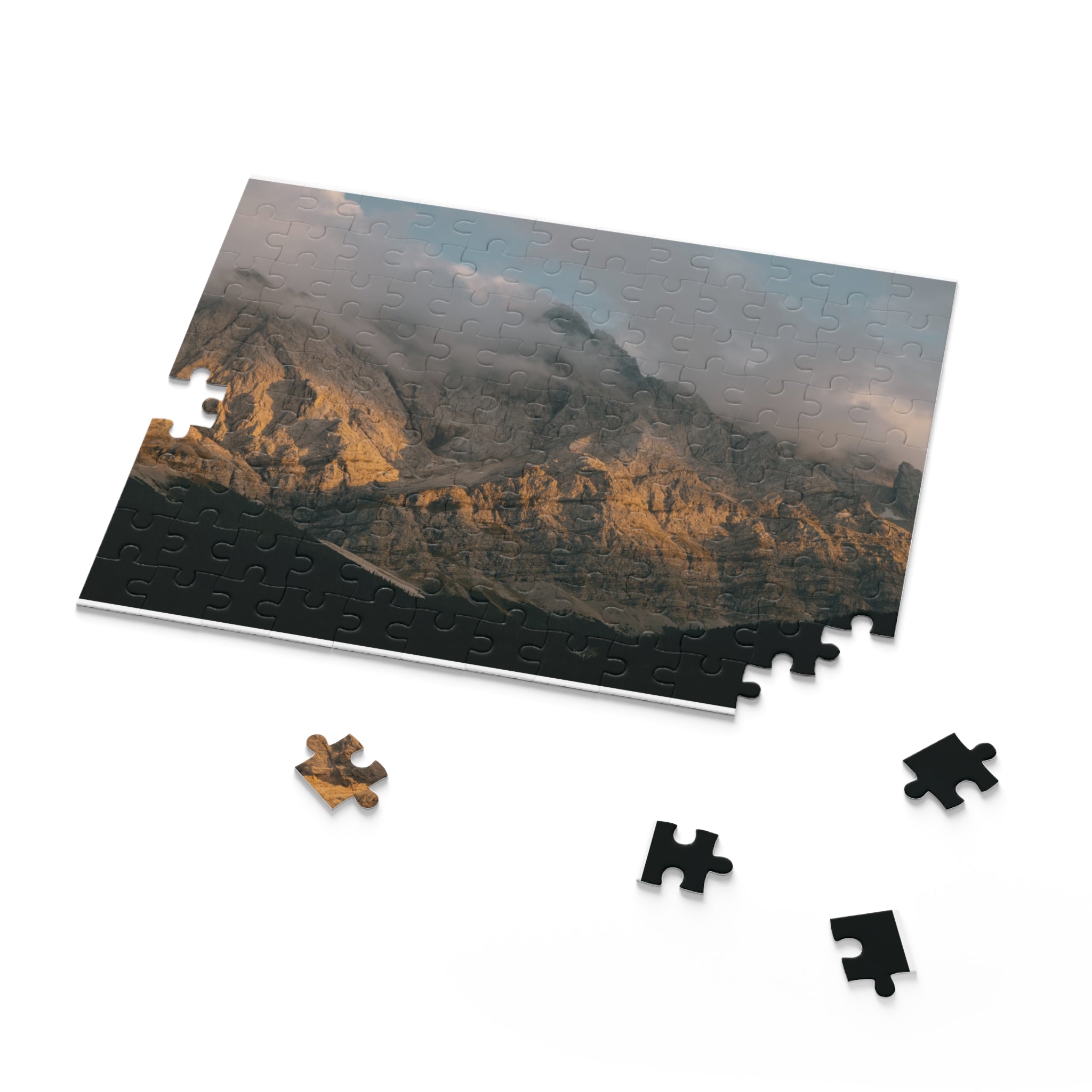 Mountain Sunrise Scenic Puzzle — 500/252/120 Piece Landscape Jigsaw