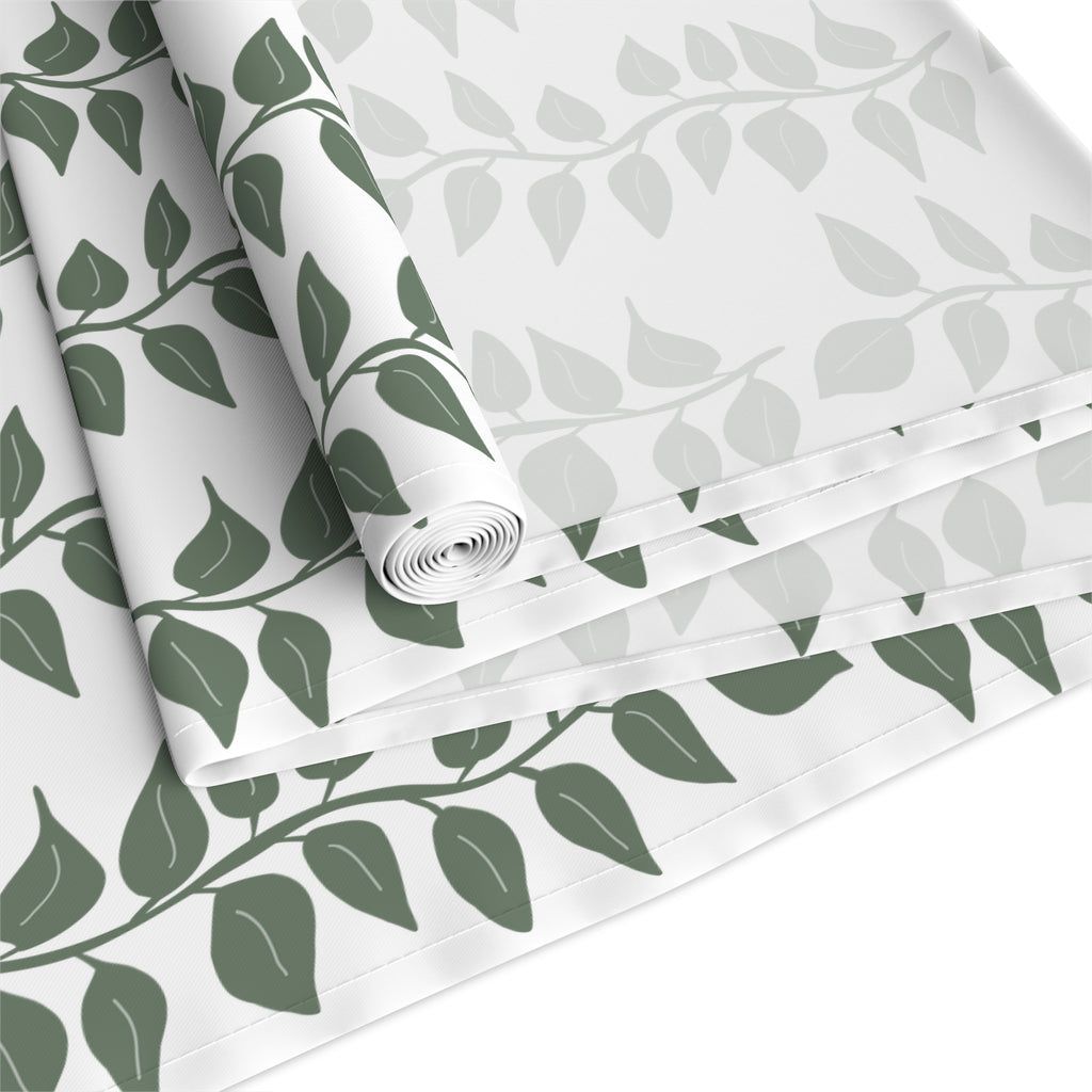 Leave Table Runner — Cotton/Poly Decorative Fall Runner