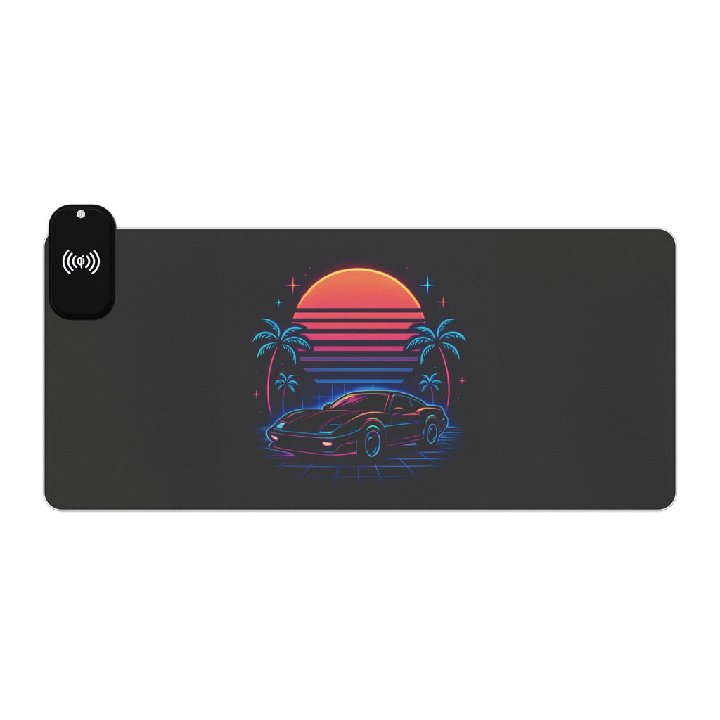 LED Gaming Mouse Pad with Wireless Charging - Retro Design, Desk Accessory for Gamers, LED Light Gift, Unique Office Decor, [...]