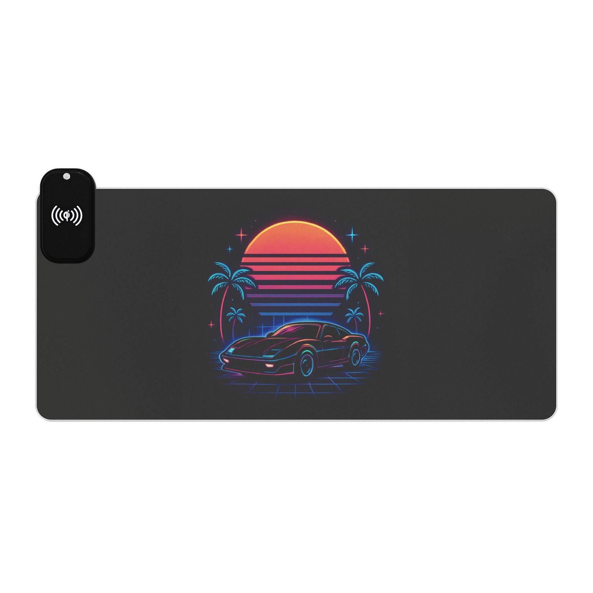 LED Gaming Mouse Pad with Wireless Charging - Retro Design, Desk Accessory for Gamers, LED Light Gift, Unique Office Decor, [...]