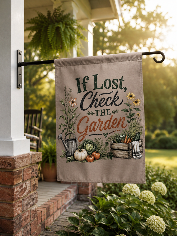 If lost check the garden