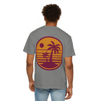 Sunset Palm Tree Unisex T-Shirt | Soft Beach Vibes | Perfect for Summer, Vacations, Gifts, Beach Days, Relaxation