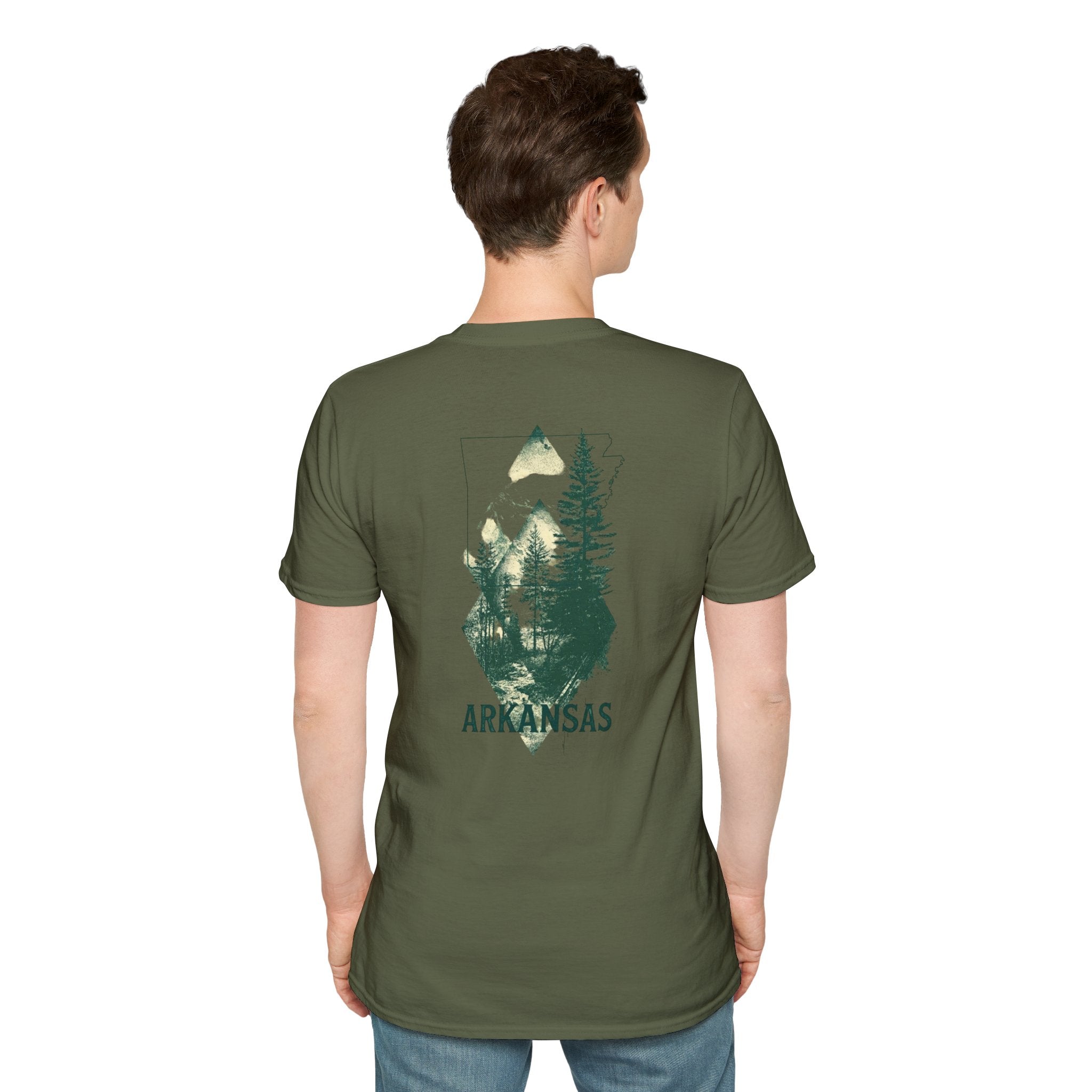 Arkansas Mountain Forest T-Shirt — Vintage Nature State Tee