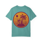 Sunset Palm Tree Unisex T-Shirt | Soft Beach Vibes | Perfect for Summer, Vacations, Gifts, Beach Days, Relaxation