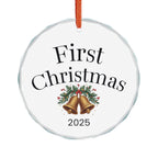 First Christmas 2025 Crystal Heart Ornament