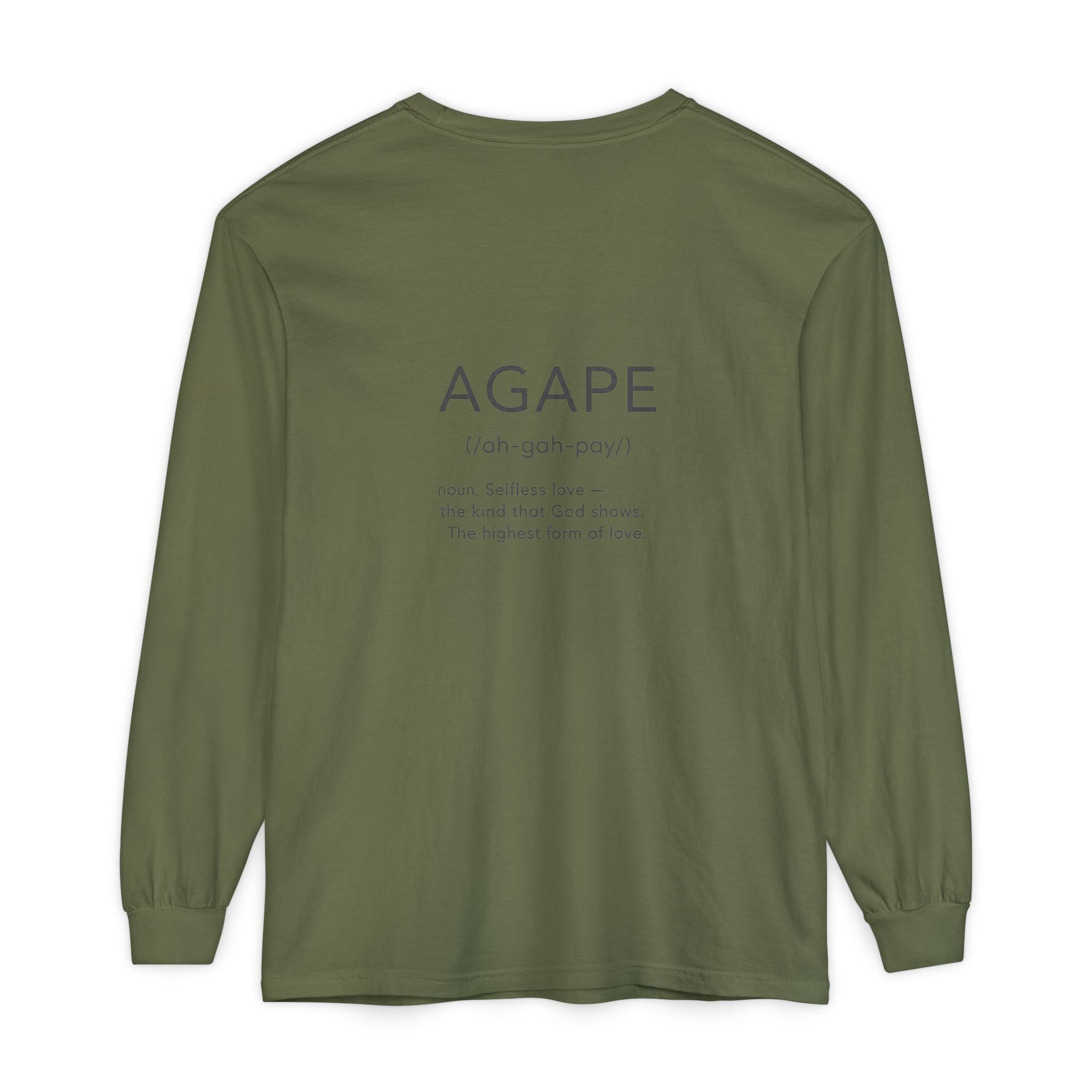 Agape Christian Long Sleeve T-Shirt — Faith-Based Apparel