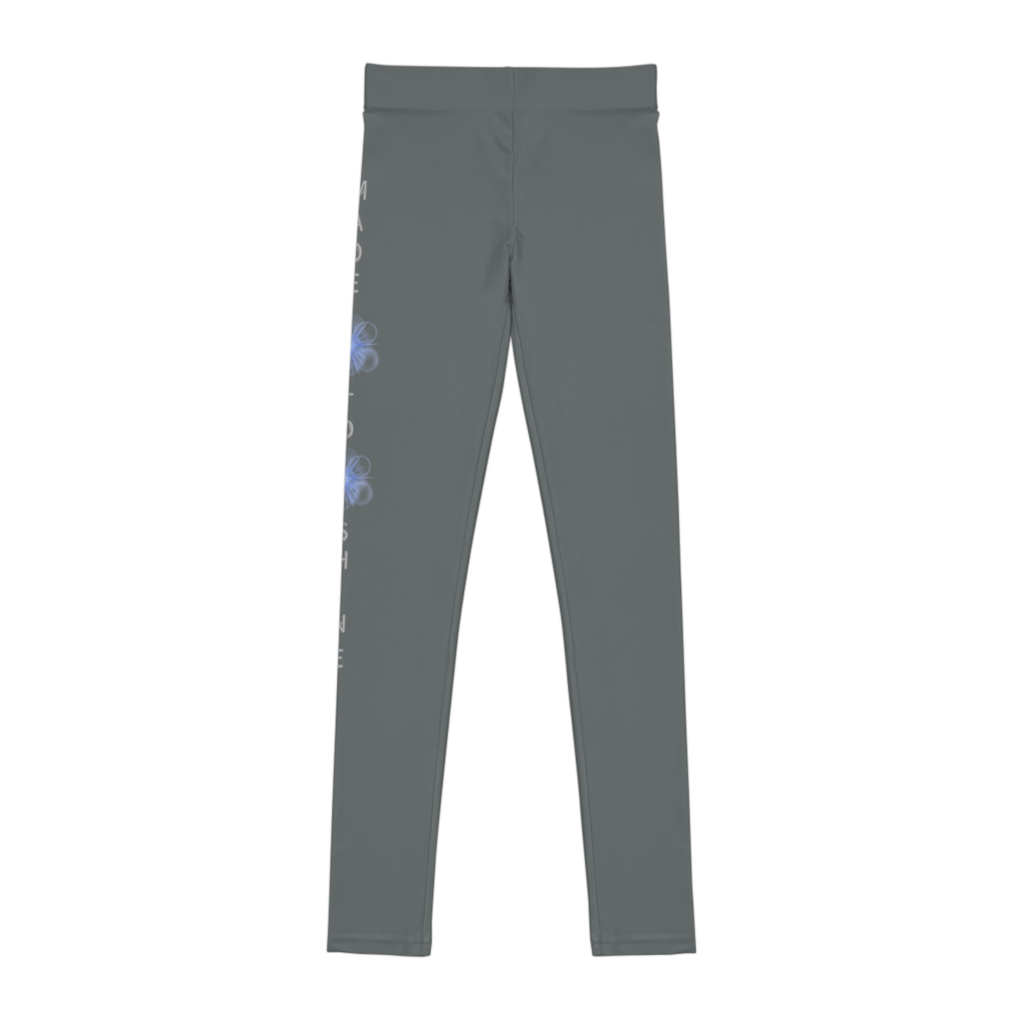 Made to Shine Youth Leggings — Dark Gray All-Over Print