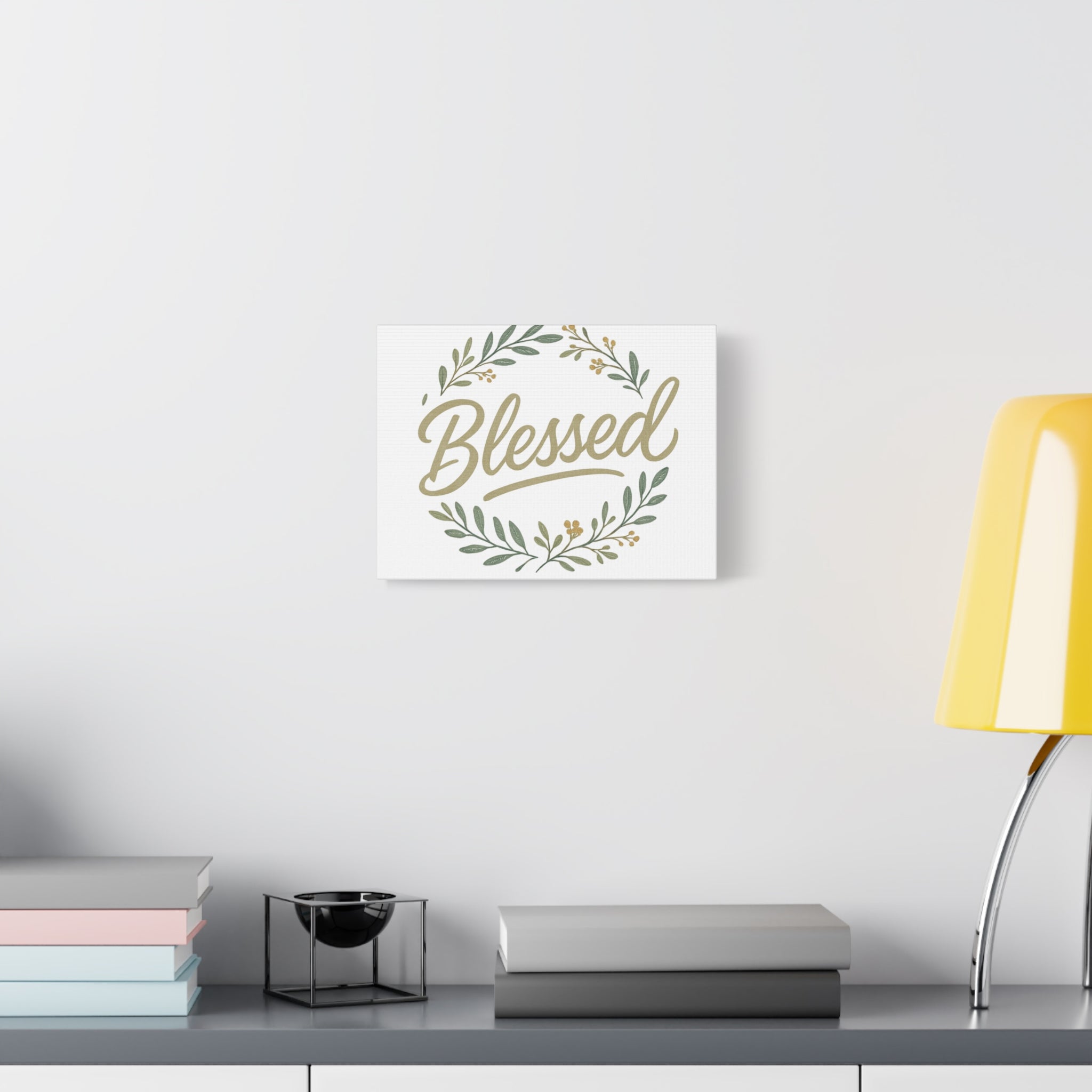 Blessed Wreath Matte Canvas Wall Art (Stretched 1.25")
