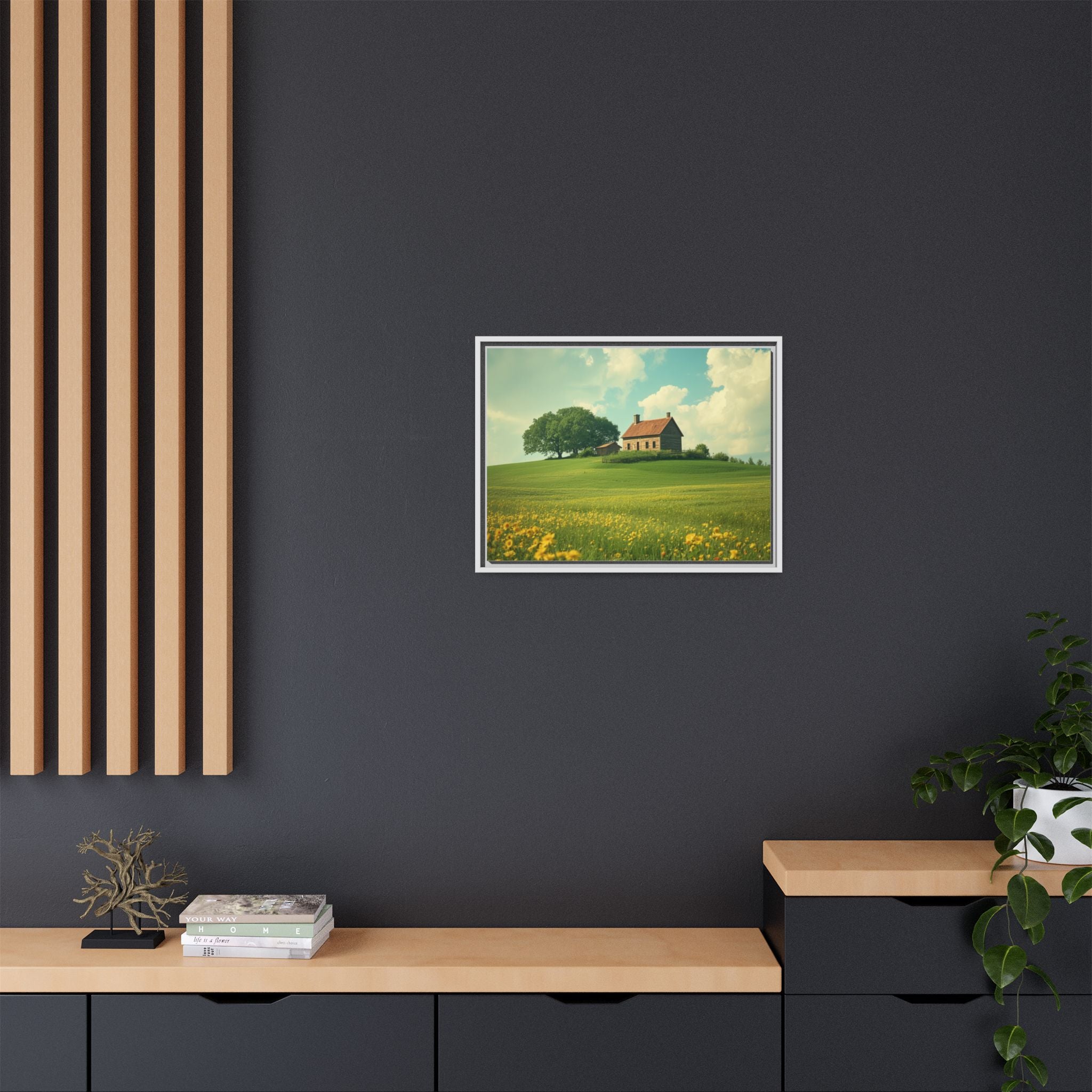 Matte Canvas, Framed (Multi-color)