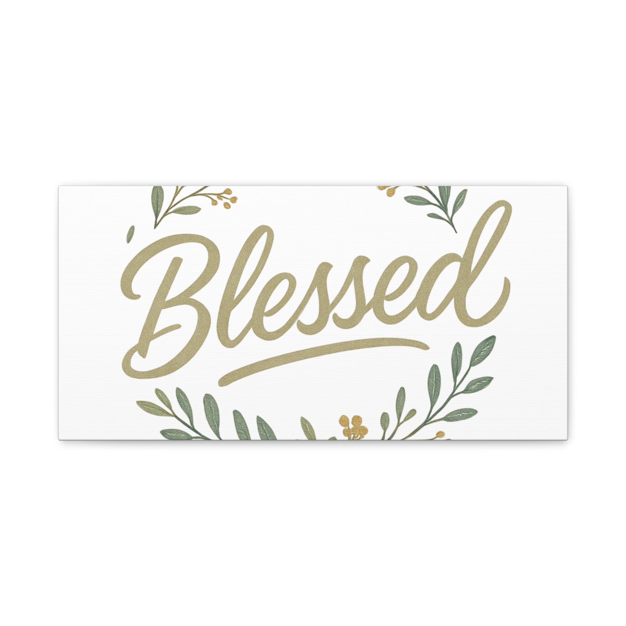 Blessed Wreath Matte Canvas Wall Art (Stretched 1.25")