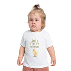 Unstoppable Chick Baby Short Sleeve T-Shirt — Cute Soft Fluffy Toddler Tee