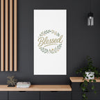 Blessed Wreath Matte Canvas Wall Art (Stretched 1.25")