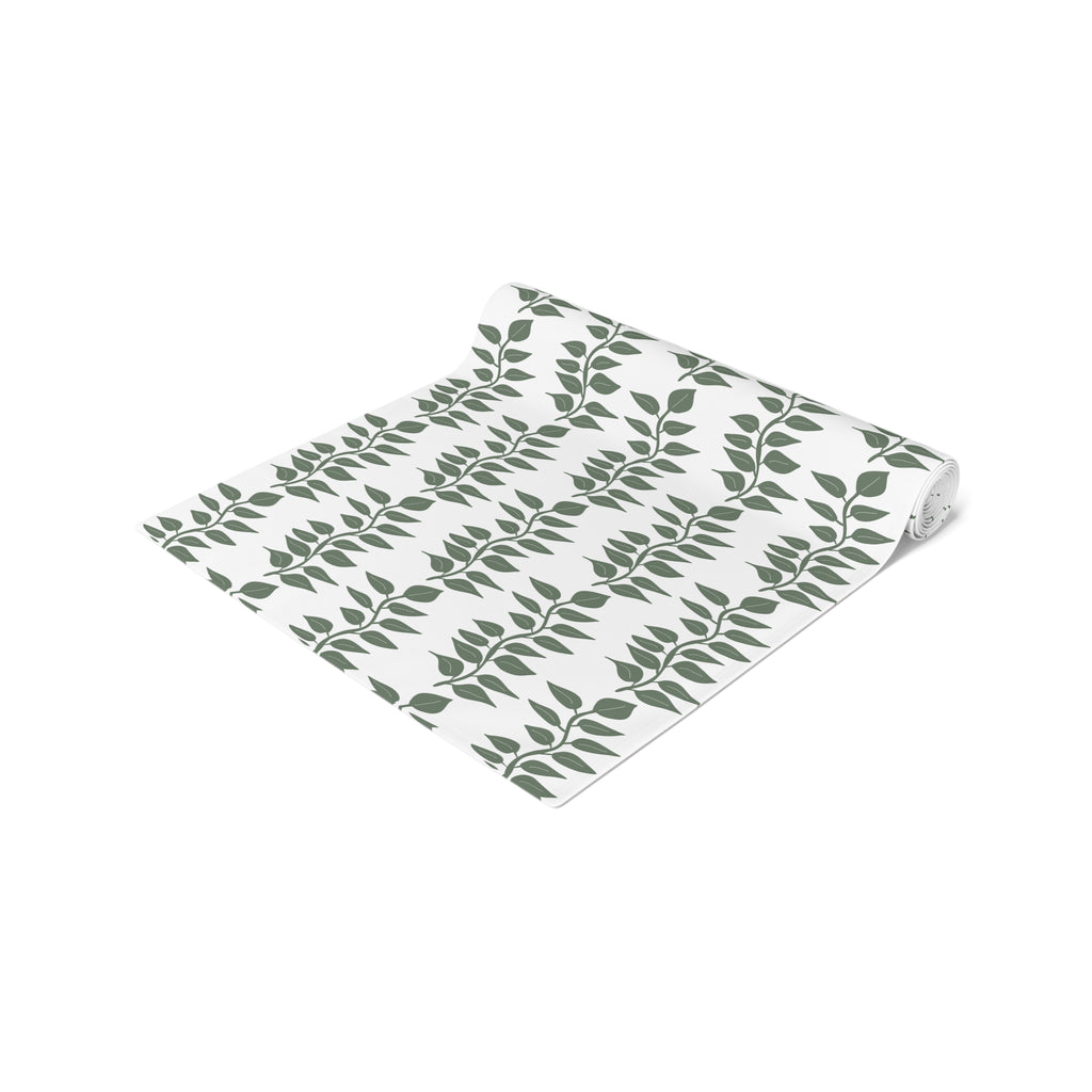 Leave Table Runner — Cotton/Poly Decorative Fall Runner