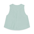 Stay Salty Crop Top — Beach Sunset Tank with "Stay Salty Make Waves" Graphic