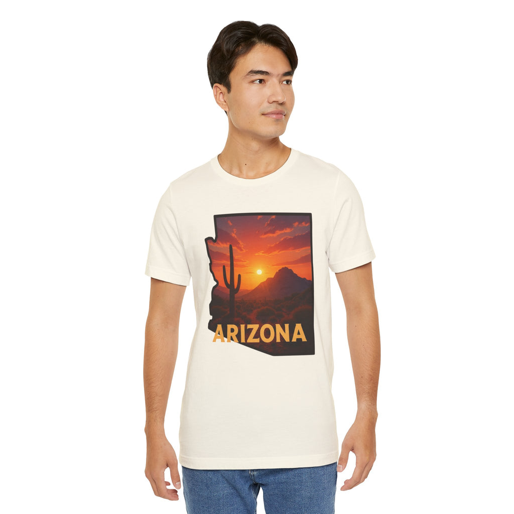 Arizona Cactus Sunset T-Shirt — Desert Sunset Graphic Tee
