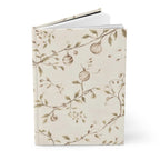 Botanical Pomegranates Hardcover Journal — Elegant Floral Sketch Notebook