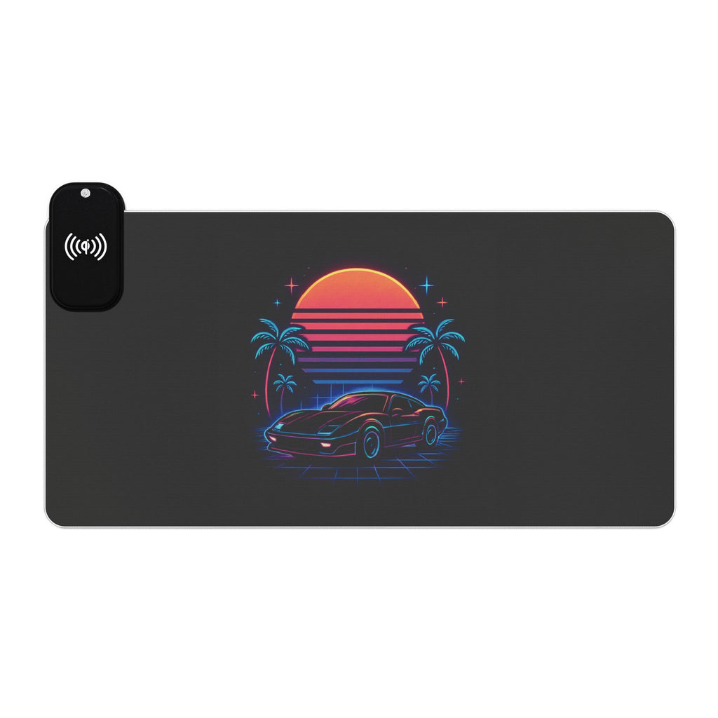 LED Gaming Mouse Pad with Wireless Charging - Retro Design, Desk Accessory for Gamers, LED Light Gift, Unique Office Decor, [...]