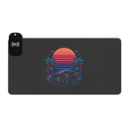 LED Gaming Mouse Pad with Wireless Charging - Retro Design, Desk Accessory for Gamers, LED Light Gift, Unique Office Decor, [...]