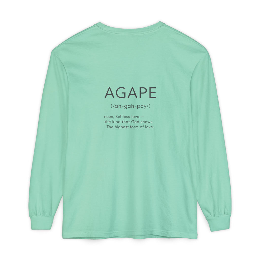 Agape Christian Long Sleeve T-Shirt — Faith-Based Apparel