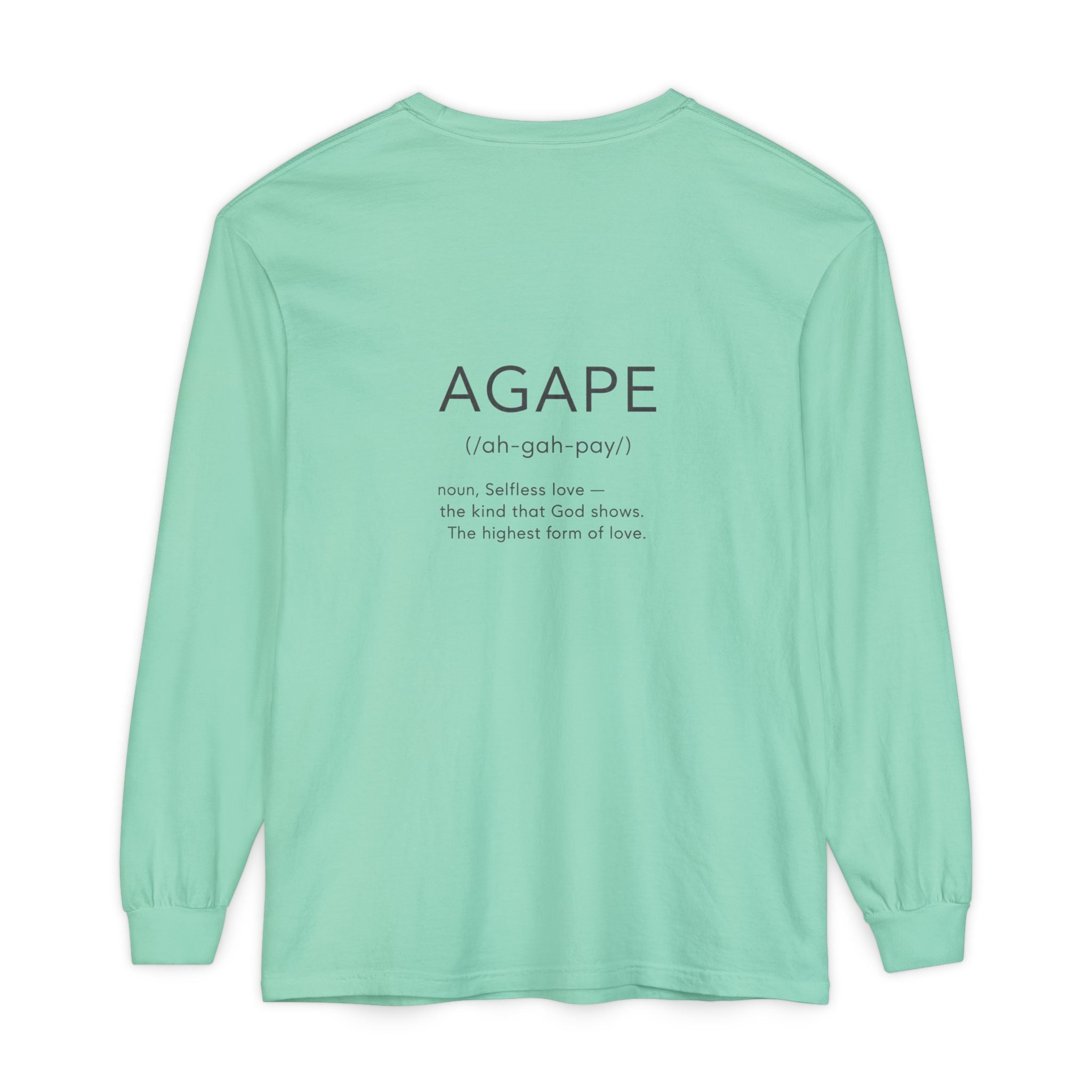 Agape Christian Long Sleeve T-Shirt — Faith-Based Apparel