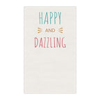 Happy & Dazzling Tea Towel — Bright Cotton Kitchen Towel