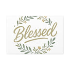 Blessed Wreath Matte Canvas Wall Art (Stretched 1.25")