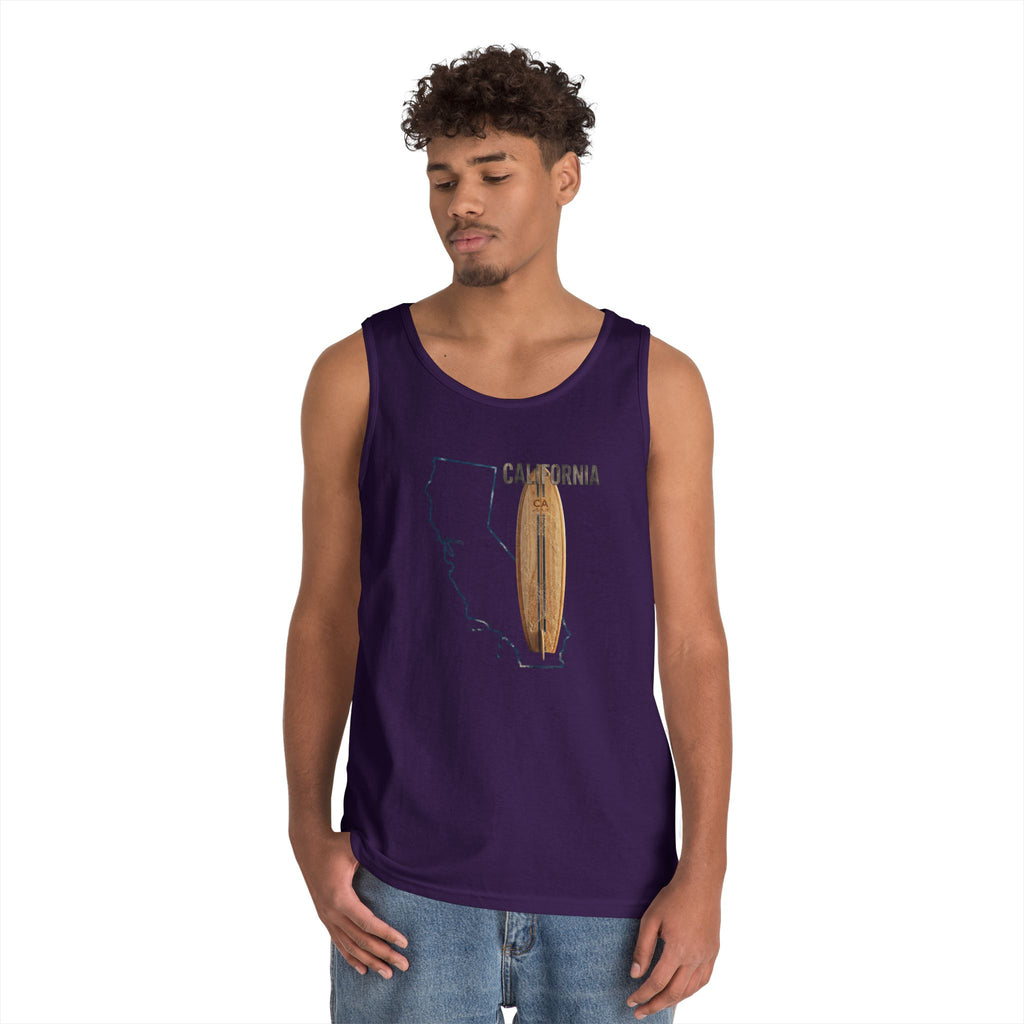 California Men's Coastal Cotton Tank Top – Lightweight, Breathable, Classic Fit Summer Essential