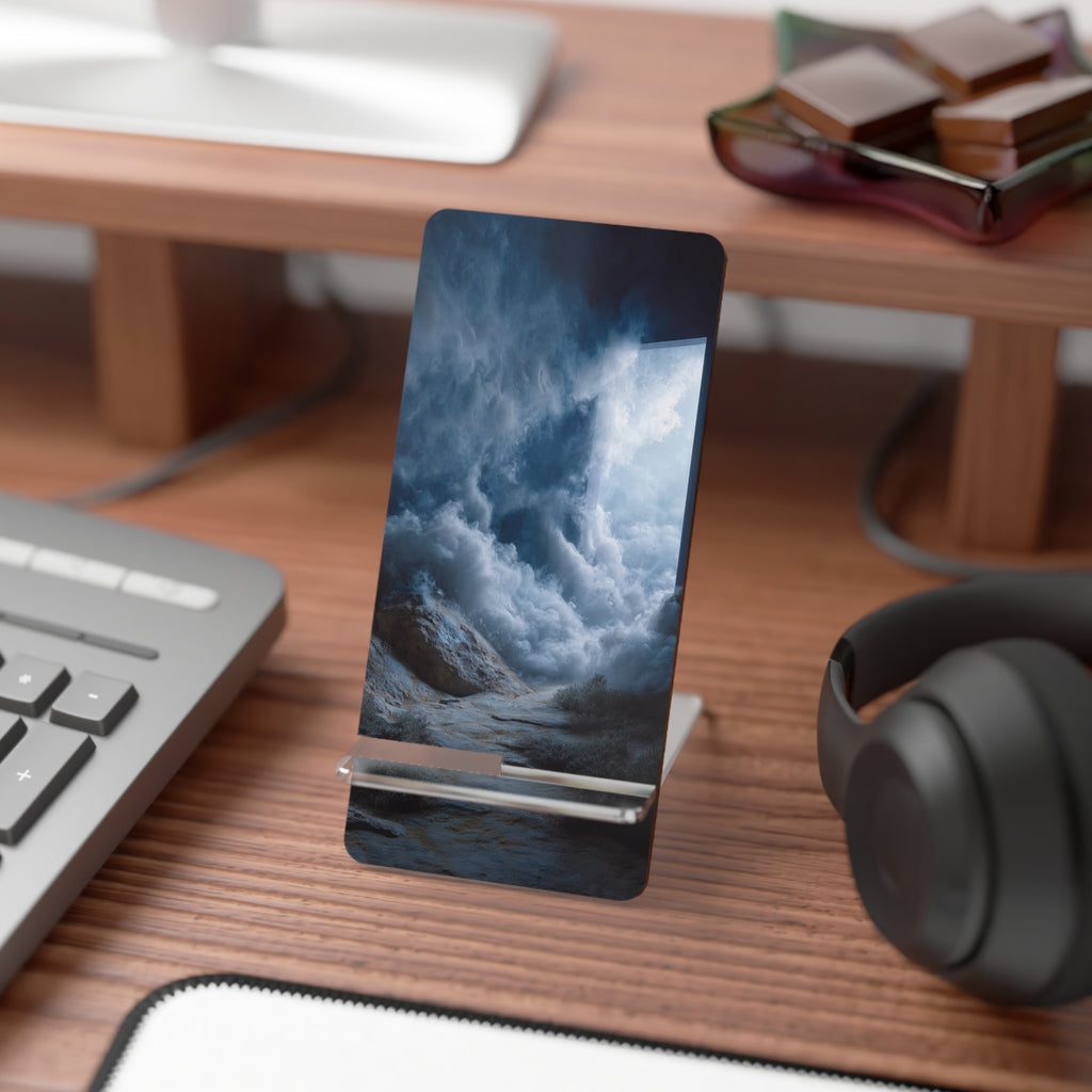 Storm Smartphone Stand — Artistic Wave Phone Display Holder