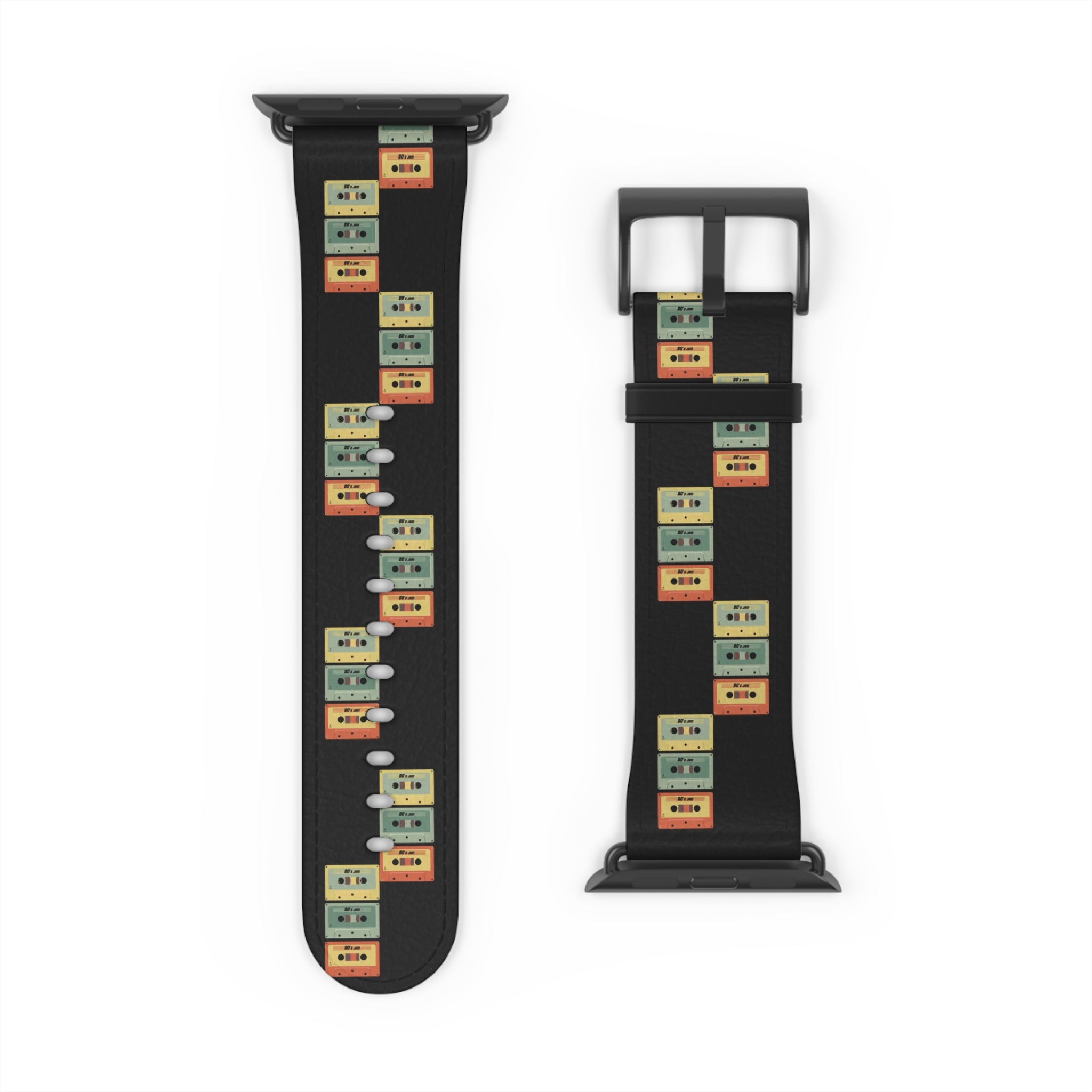 Vintage cassette tape- Watch Band, Stylish Accessory for Watch Lovers, Gift for Him or Her, Unique Fitness Tracker Band, Customizable Watch Strap
