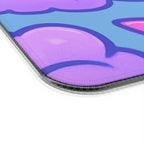 Pink & Blue Cloud LED Gaming Mouse Pad — Wireless Charging RGB Mousepad