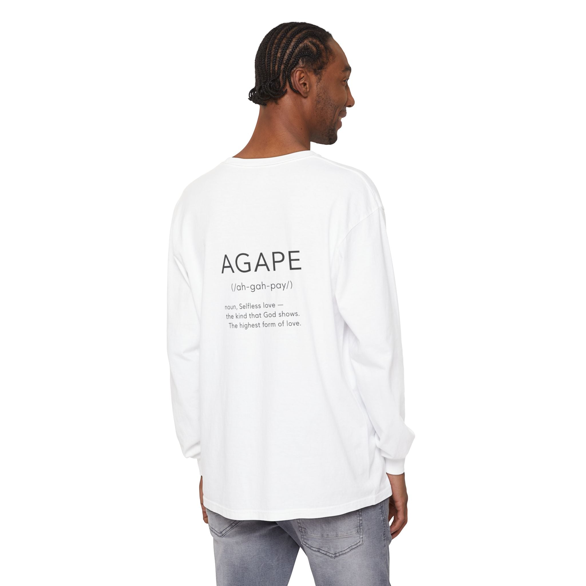Agape Christian Long Sleeve T-Shirt — Faith-Based Apparel