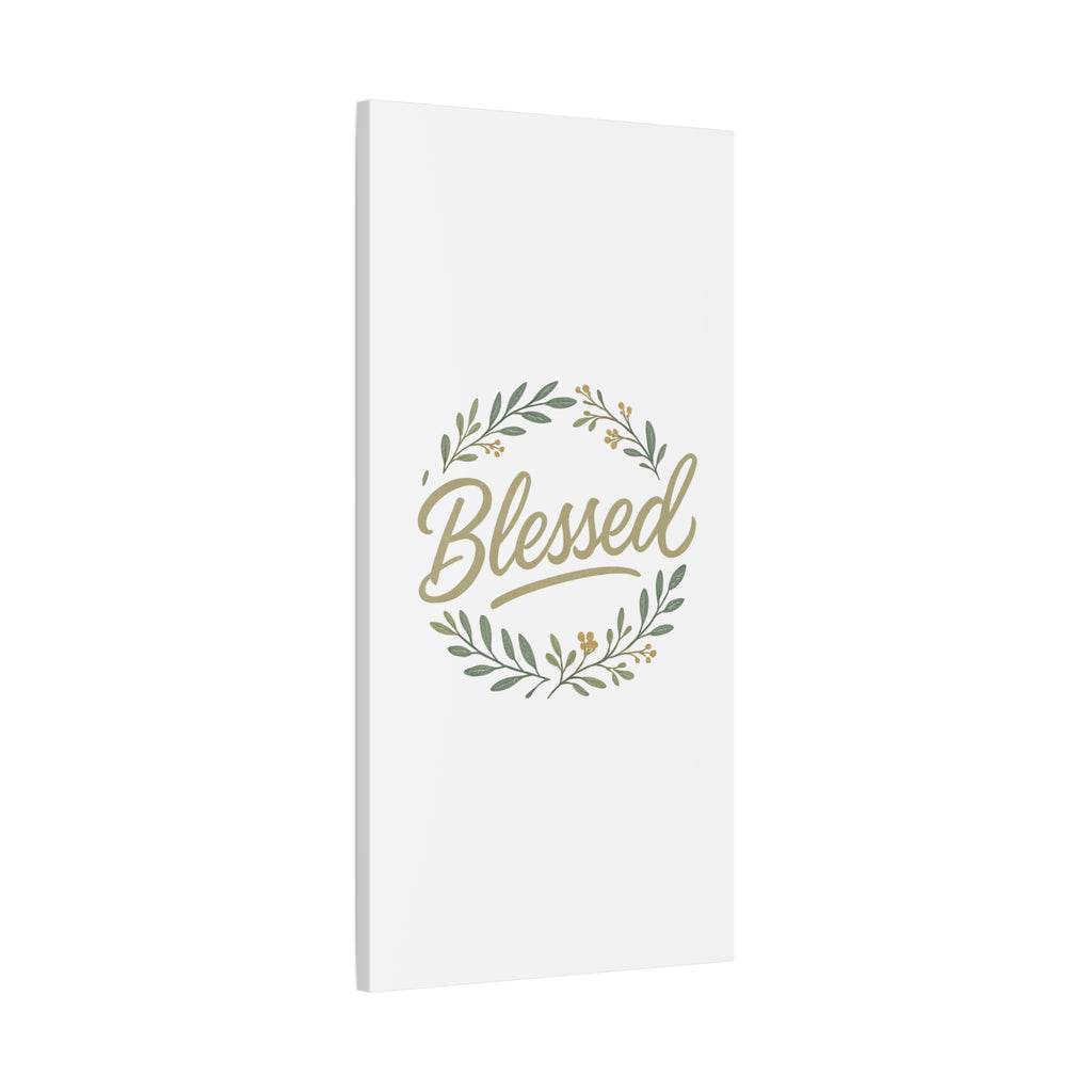 Blessed Wreath Matte Canvas Wall Art (Stretched 1.25")
