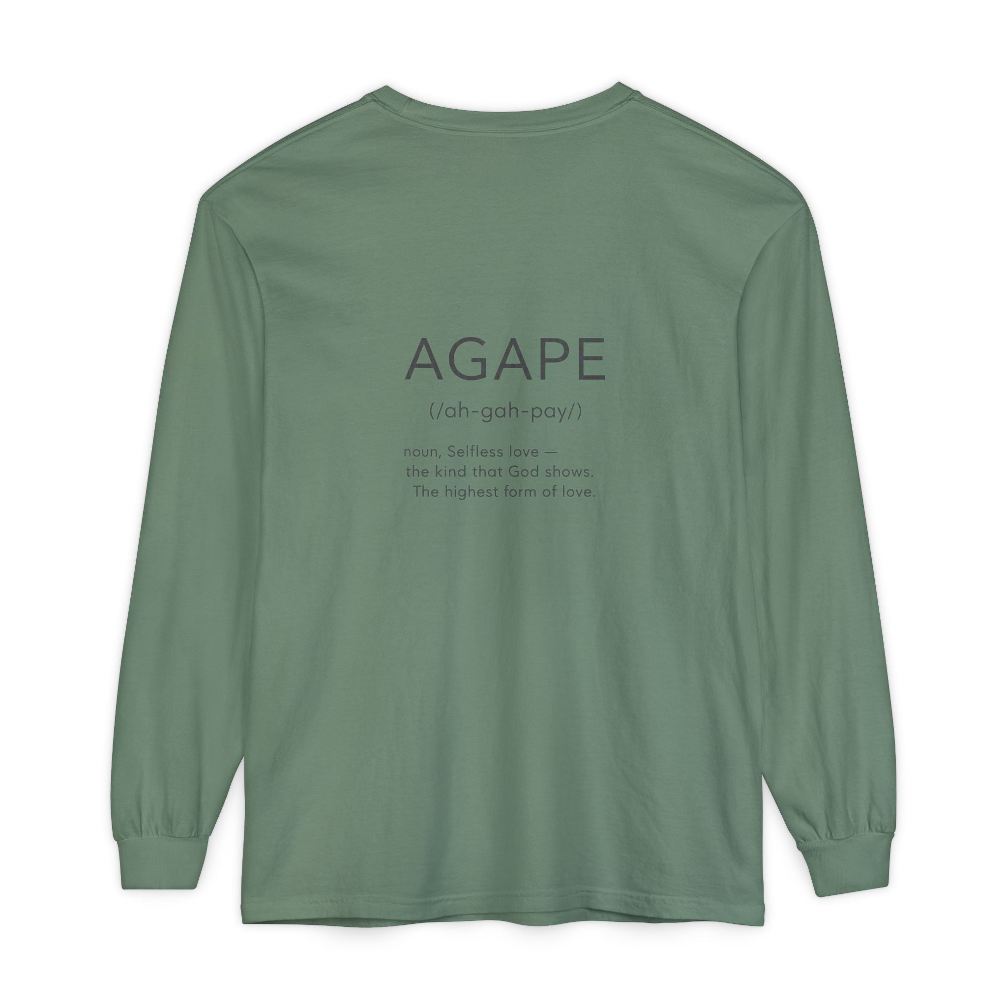 Agape Christian Long Sleeve T-Shirt — Faith-Based Apparel