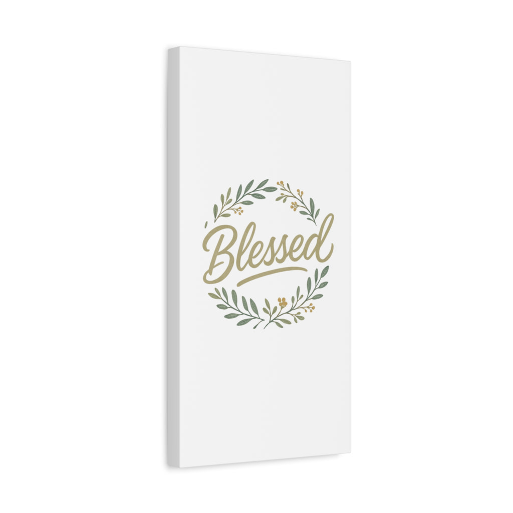 Blessed Wreath Matte Canvas Wall Art (Stretched 1.25")