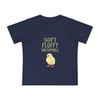 Unstoppable Chick Baby Short Sleeve T-Shirt — Cute Soft Fluffy Toddler Tee