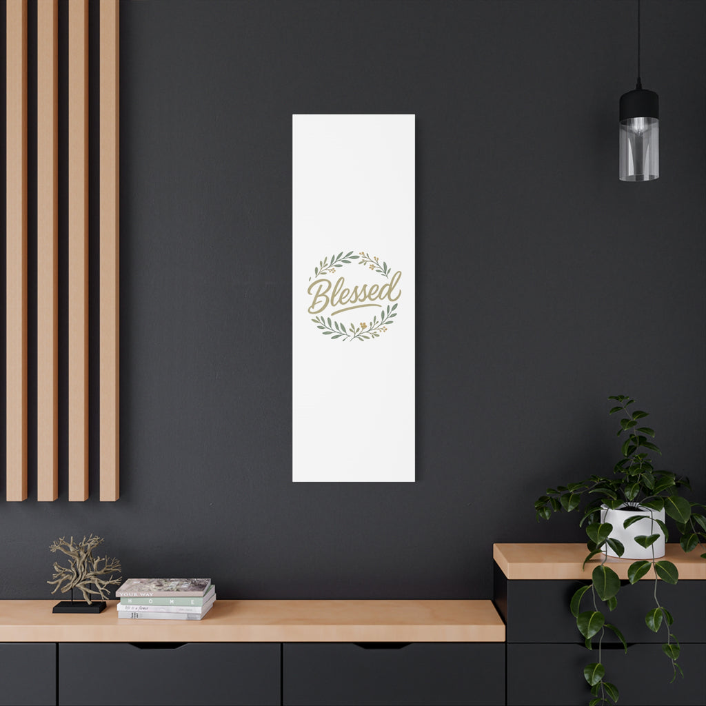 Blessed Wreath Matte Canvas Wall Art (Stretched 1.25")