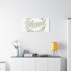 Blessed Wreath Matte Canvas Wall Art (Stretched 1.25")