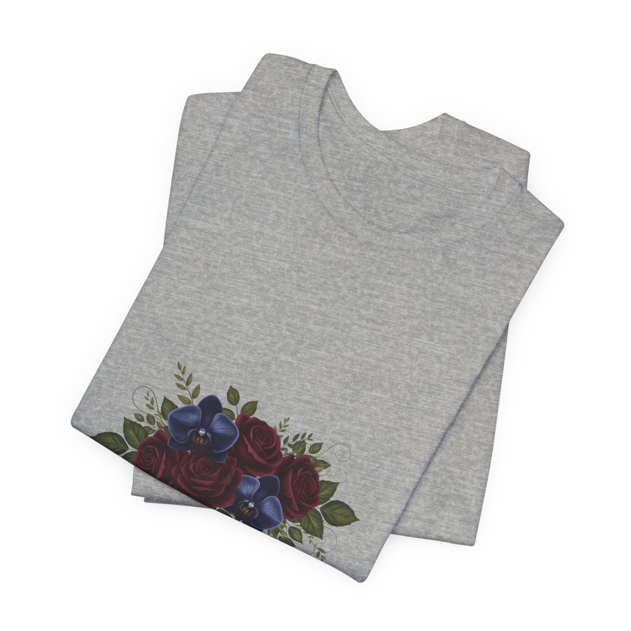 Rooted in Faith Dark Floral T-Shirt