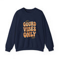 Gourd Vibes Only Sweatshirt | Pumpkin Season, Fall Plaid Lettering