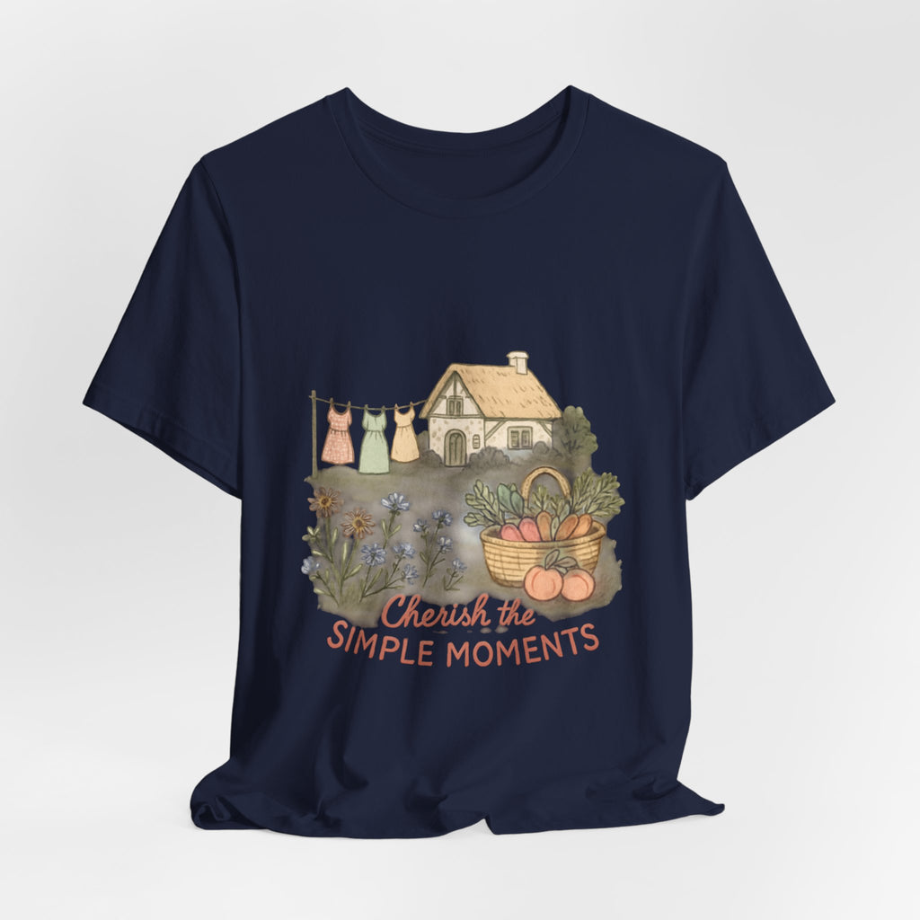 Cherish the simple moments- Jersey Short Sleeve Tee