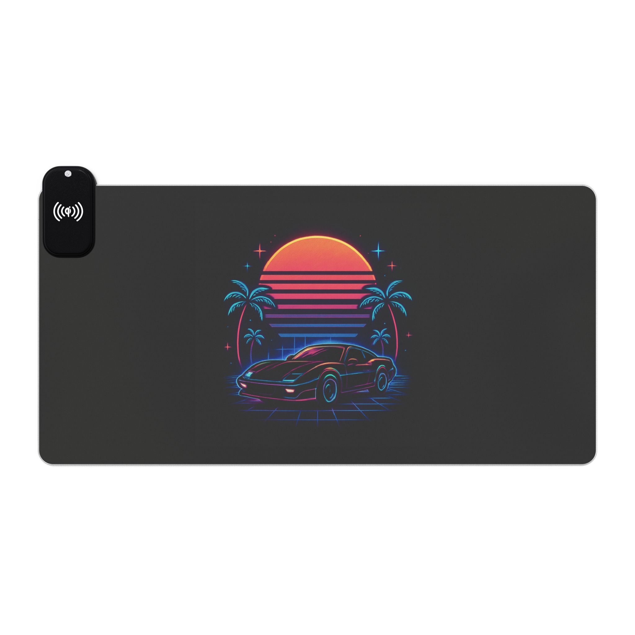 LED Gaming Mouse Pad with Wireless Charging - Retro Design, Desk Accessory for Gamers, LED Light Gift, Unique Office Decor, [...]