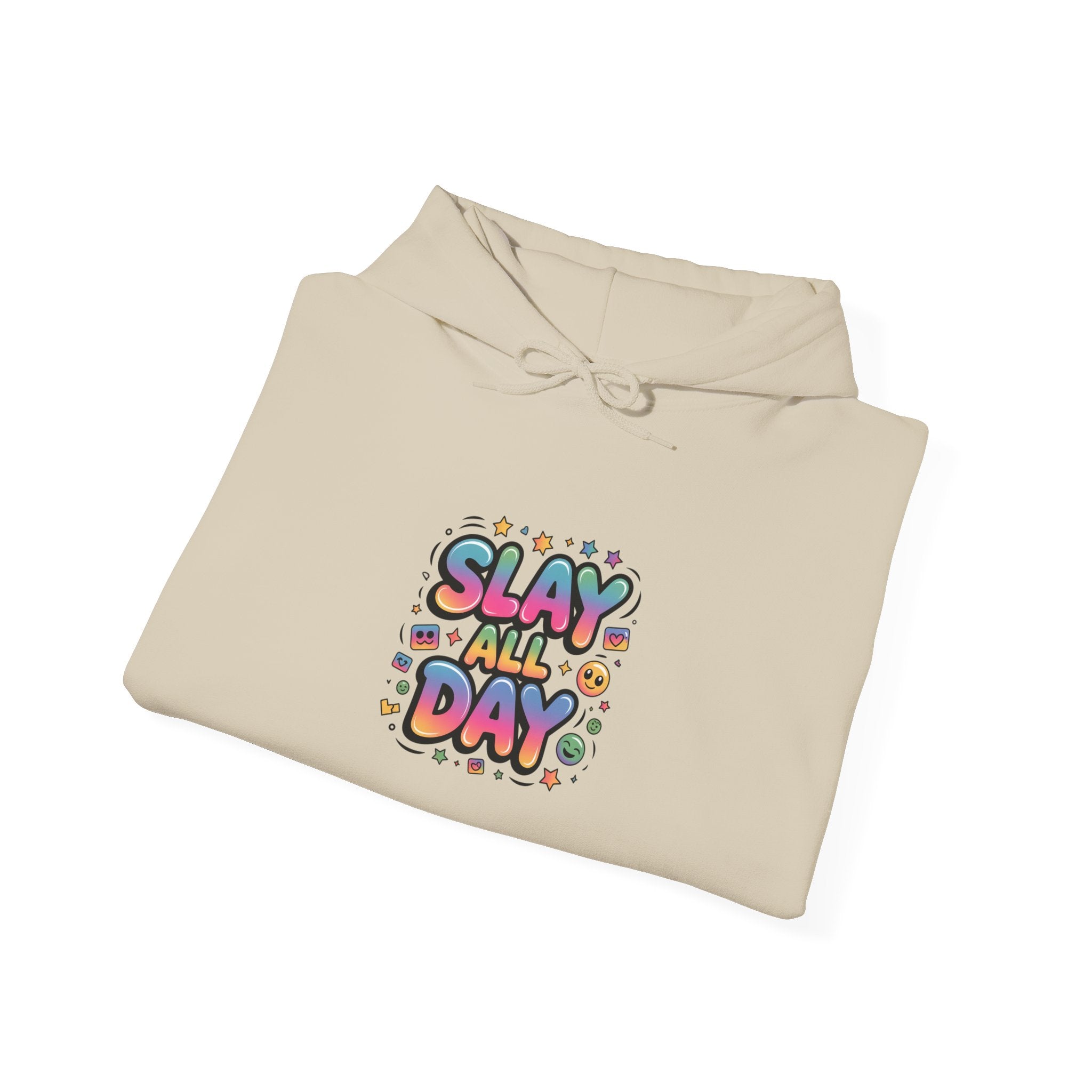 Slay All Day hoodie | Gen-Z slang, bold meme typography