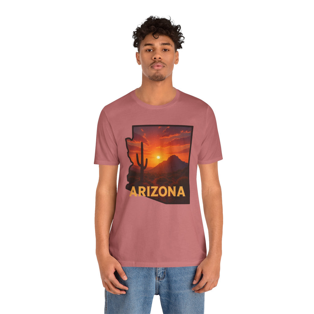 Arizona Cactus Sunset T-Shirt — Desert Sunset Graphic Tee