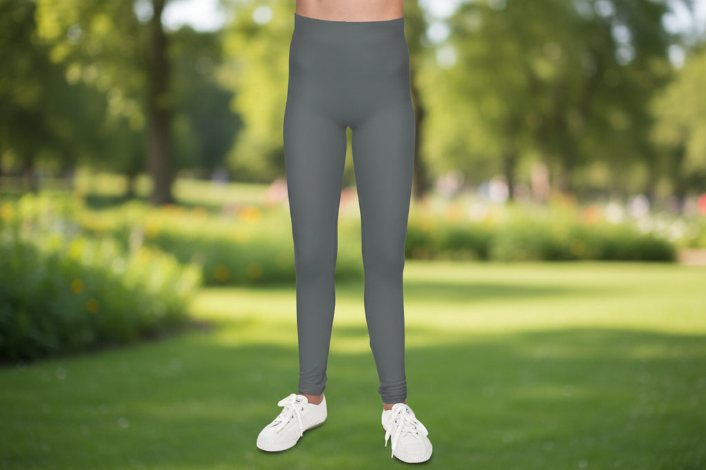 Made to Shine Youth Leggings — Dark Gray All-Over Print