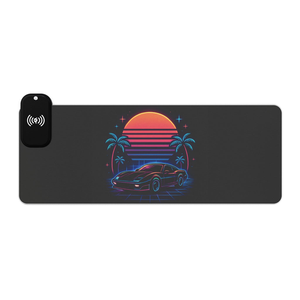 LED Gaming Mouse Pad with Wireless Charging - Retro Design, Desk Accessory for Gamers, LED Light Gift, Unique Office Decor, [...]